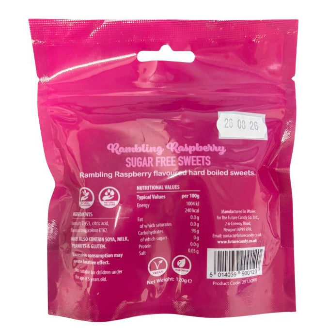 Zero Sugar Free Rambling Raspberry 120g Candy Hard Boiled Sweets (Copy)