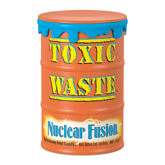 Toxic Waste Orange Nuclear Fusion Sour Candy Drum 42g