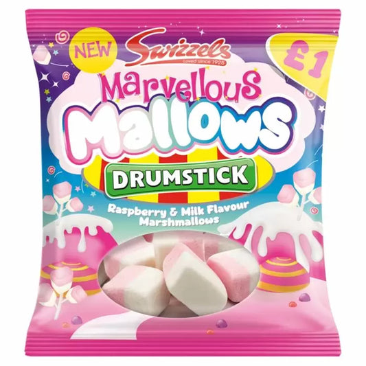 Swizzels Marvellous Mallows Drumstick Bag 110g £1.25 PMP