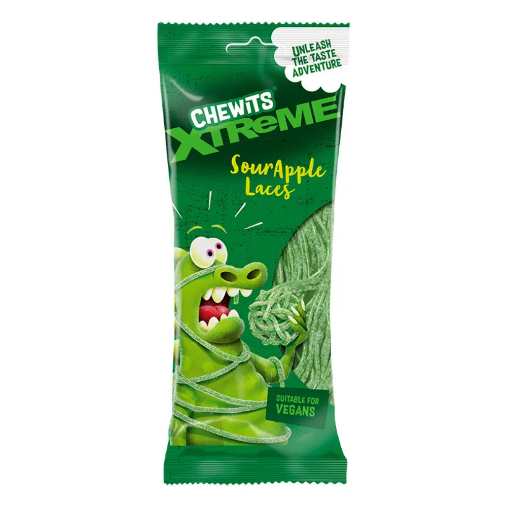 Chewits Xtreme Sour Apple Laces