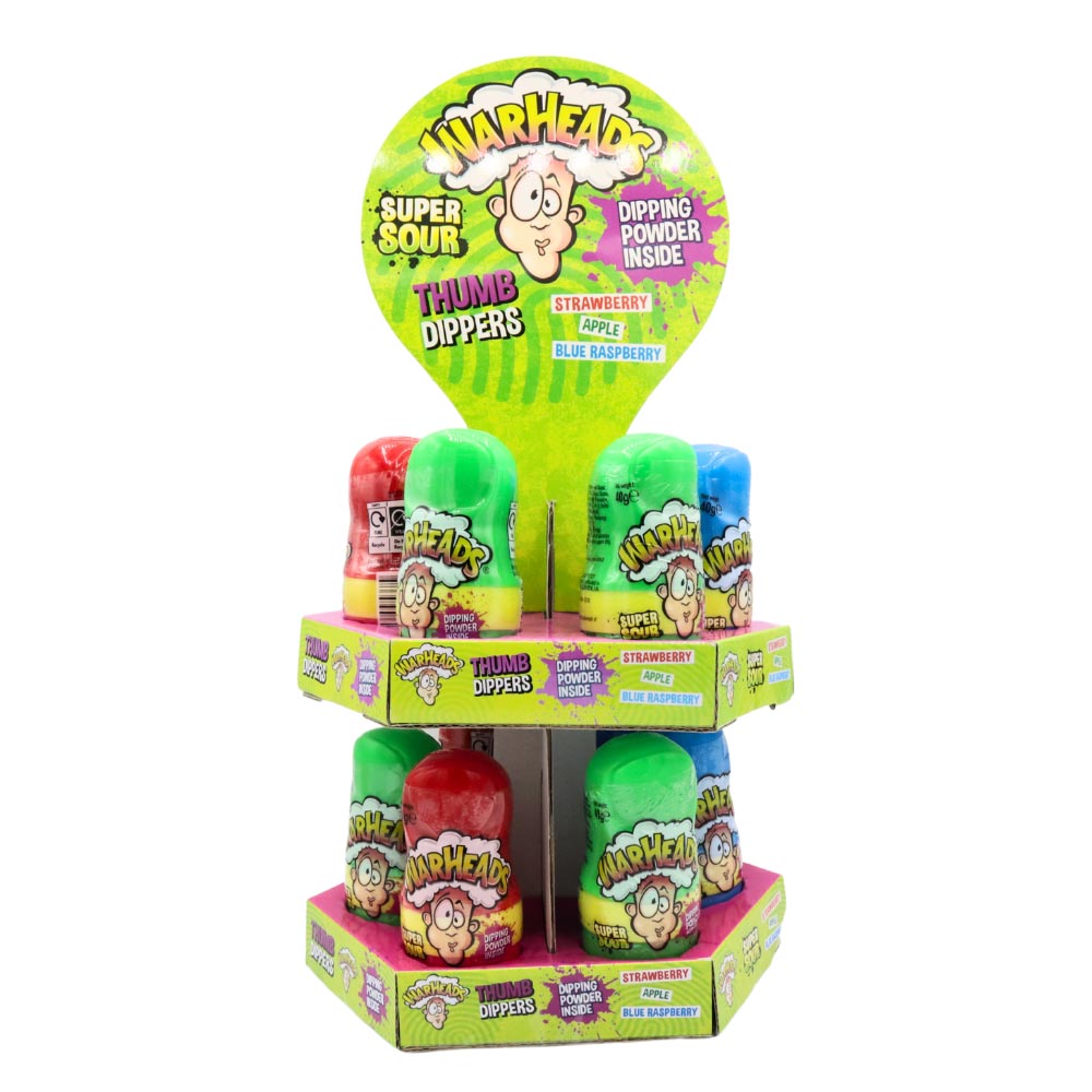 Warheads Super Sour Thumb Dipper Single Random Flavor 40g