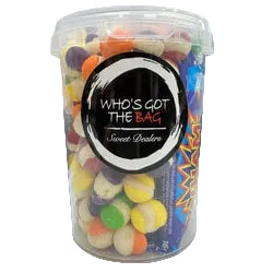 Freeze dried sweets in tub for cake toppings