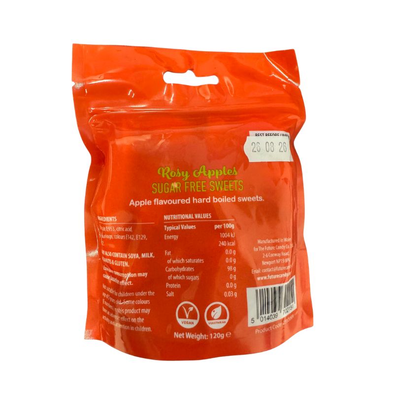 Zero Sugar Free Rosy Apples 120g Candy Hard Boiled Sweets
