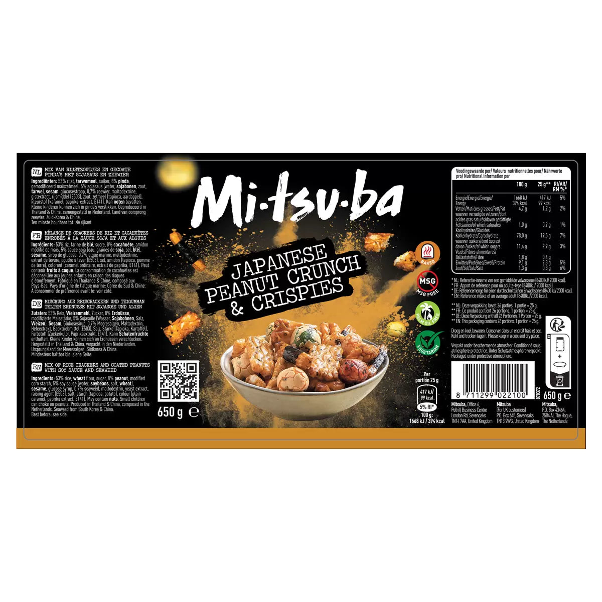 Mitsuba Japanese Peanut Crunch and Crispies, 650g