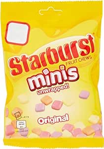 Starburst Minis Vegan Chews Sweets Pouch Bag 125g