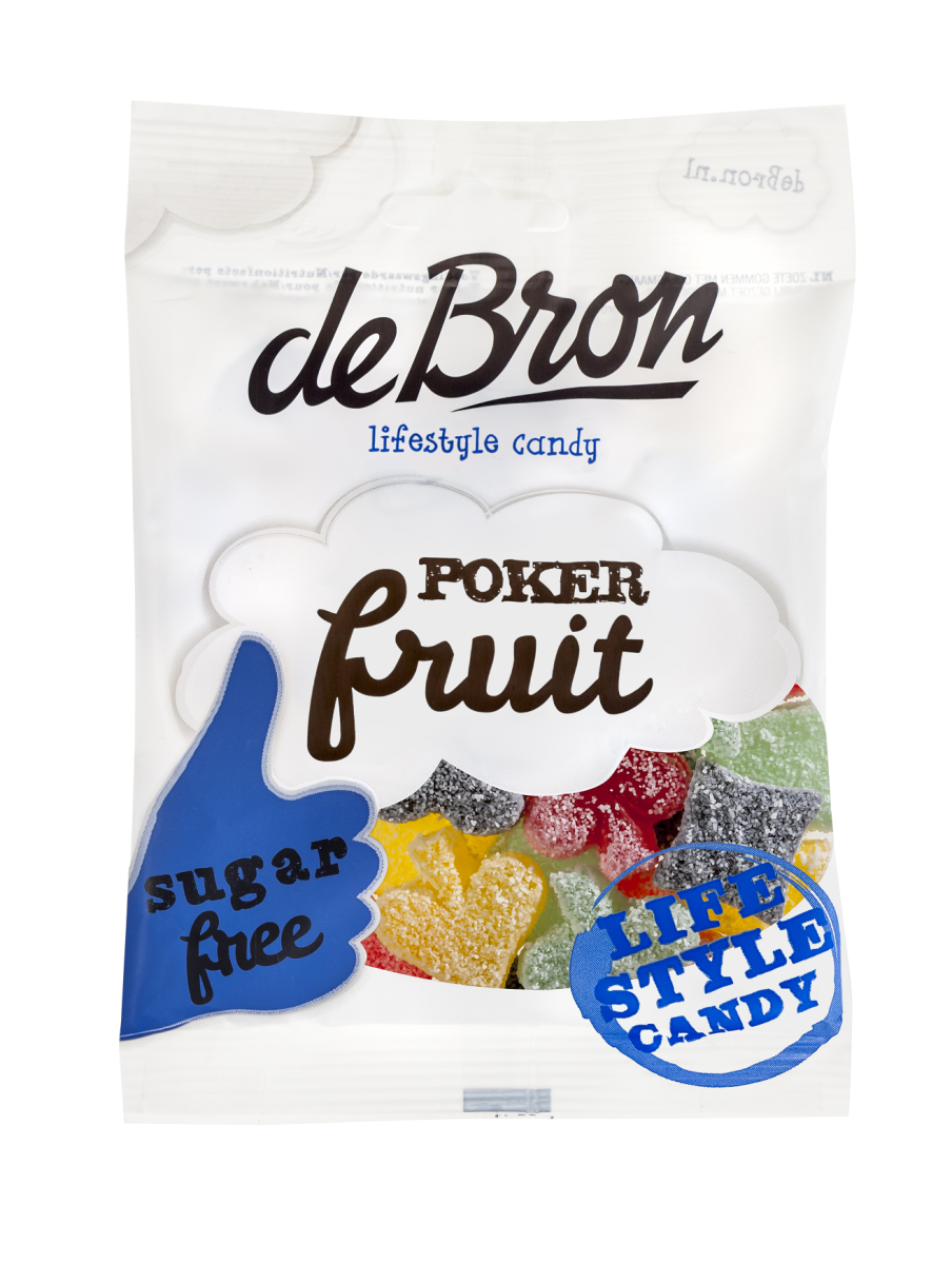 De Bron Sugar Free Poker Fruit 90g