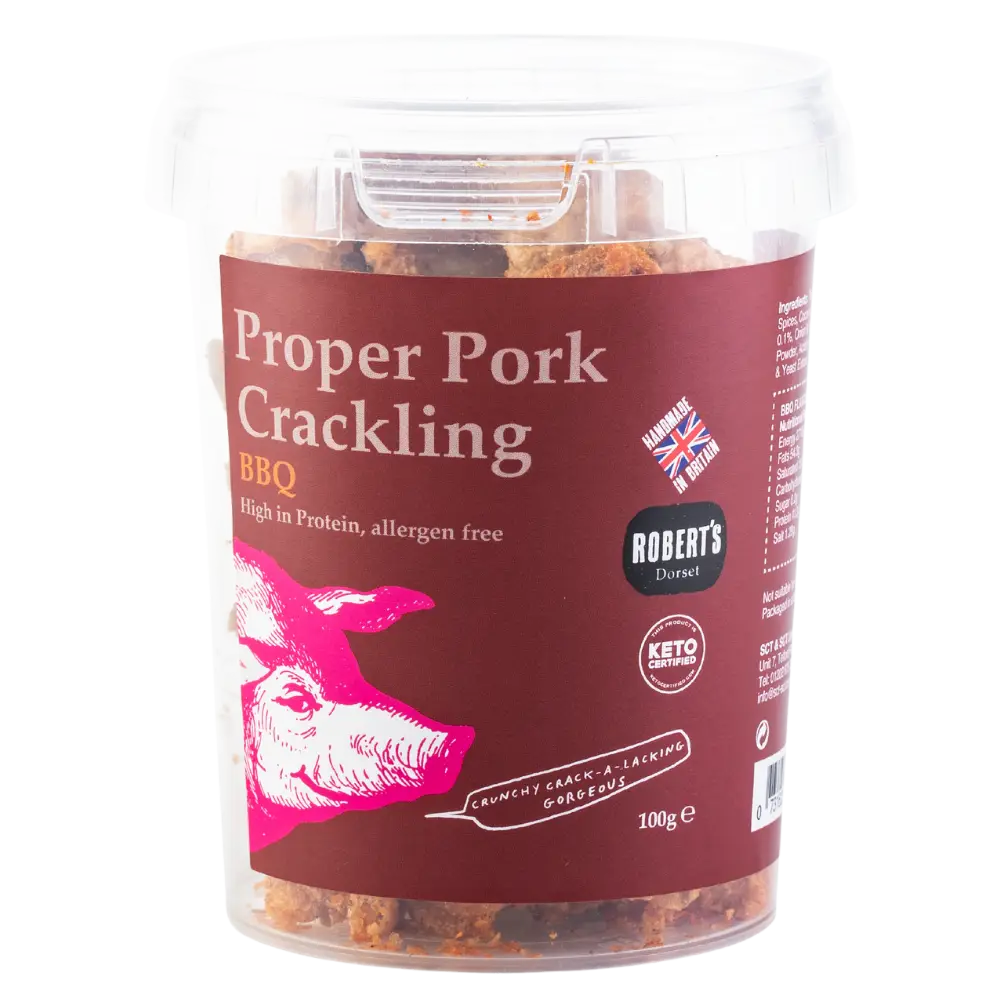 Proper Pork Crackling 100g Pot