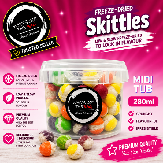 Freeze Dried Skittles Fruit Berries Freeze-Dried Cake & Ice Cream Topping