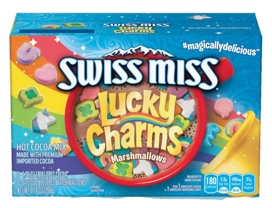 Swiss mix lucky charms hot chocolate