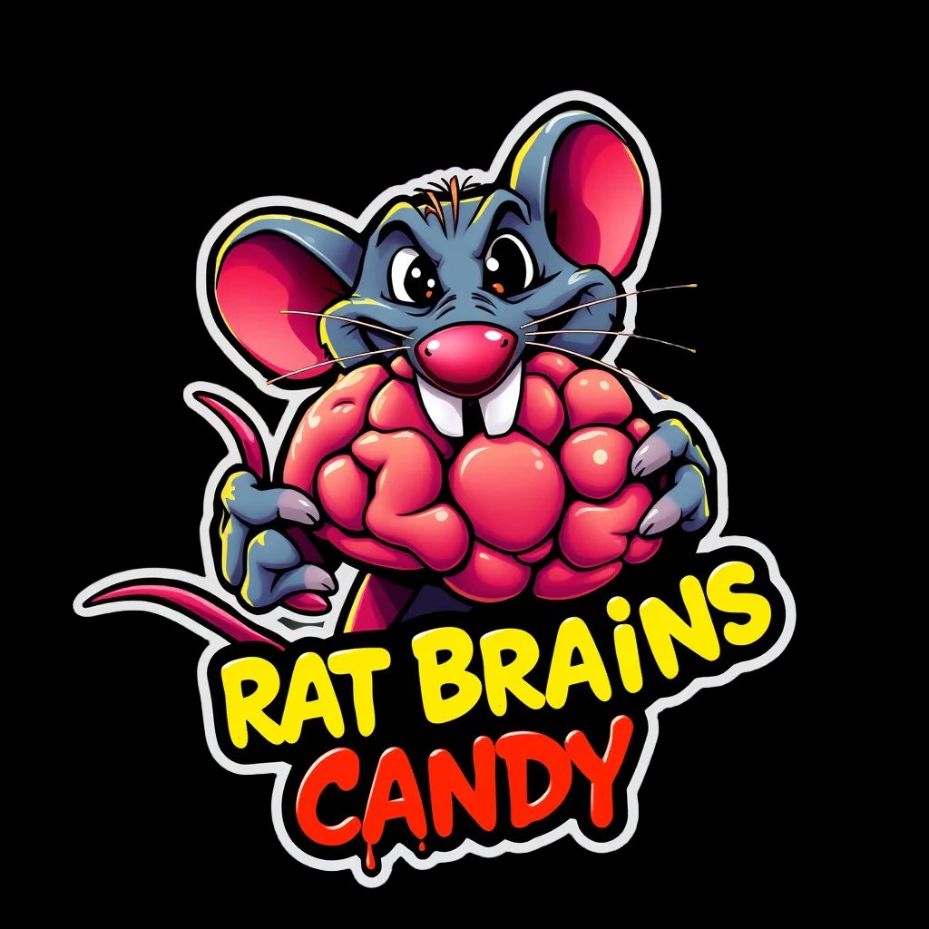 Rat Brains Candy Tub Jelly Filled Brains & Strawberry liquid (FAKE BLOOD) Halloween