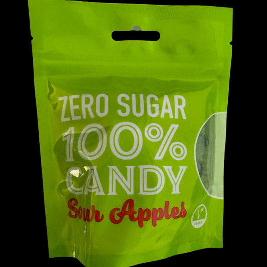 Zero Sugar Free Sour Apples 120g Candy Hard Boiled Sweets
