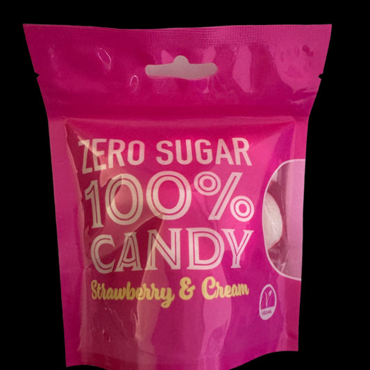 Zero Sugar Free Strawberry & Cream 120g Candy Hard Boiled Sweets