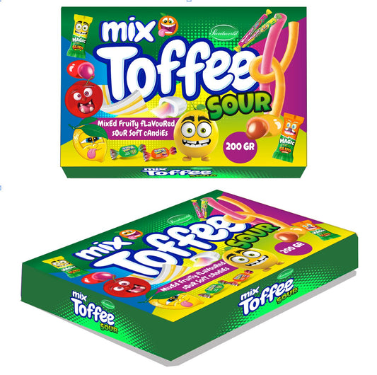 Mix Toffee Sour In Box 200g Halal