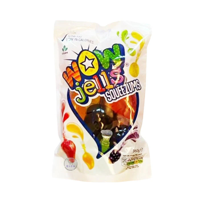 Wow Jells Squeezums Multi Pack 360g