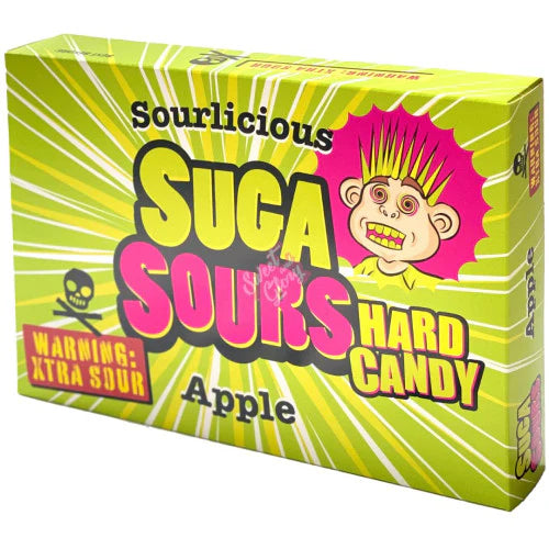 Suga Sours Apple Hard Candy 100g - Theatre Box