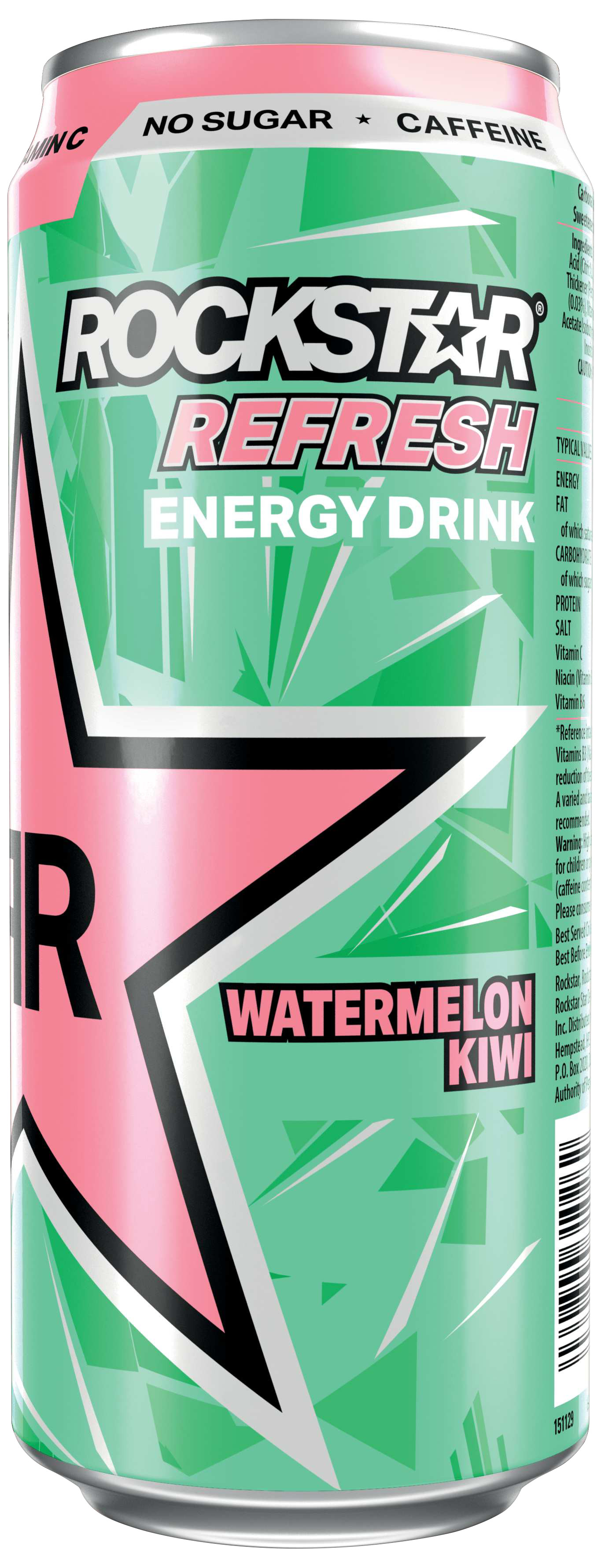 ROCKSTAR® ENERGY DRINK REFRESH WATERMELON & KIWI NUTRITION