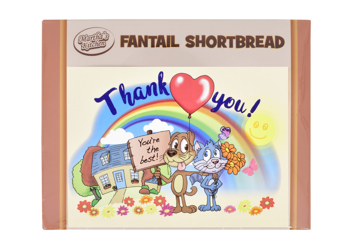 125g Fantail Shortbread "Thank You" Postcard Gift