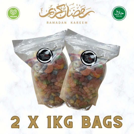 2 x 1KG Vegan Halal Mix Fizzy