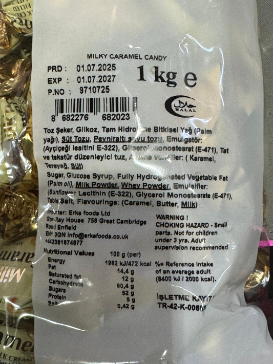 Milk'n Caramel 1kg Bag Halal