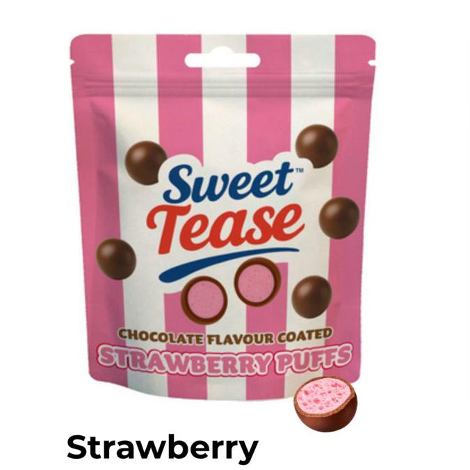 Sweet Tease Strawberry Chocolate Flavour Puffs