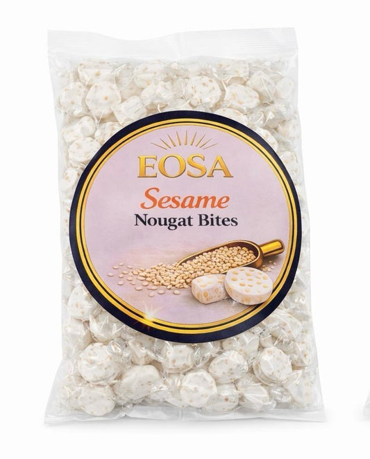 Sesame Nougat Bites, Luxury Wrapped Soft Nougat Sweets Halal Eosa