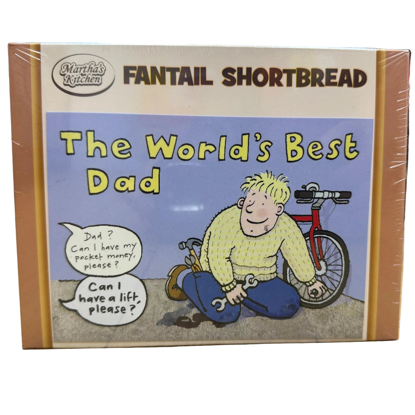 125g Fantail Shortbread & "Dad" Postcard Gift Box