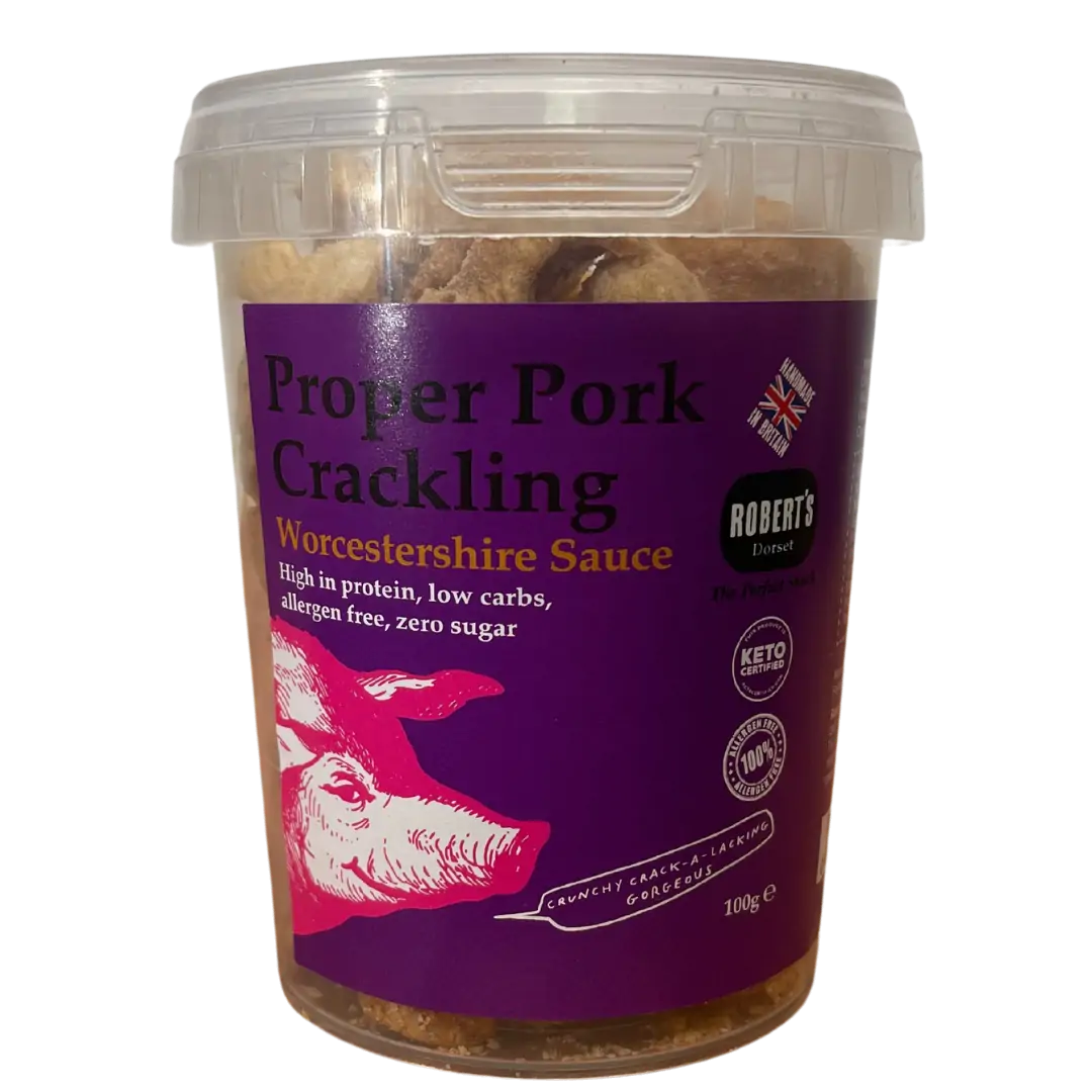Proper Pork Crackling 100g Pot