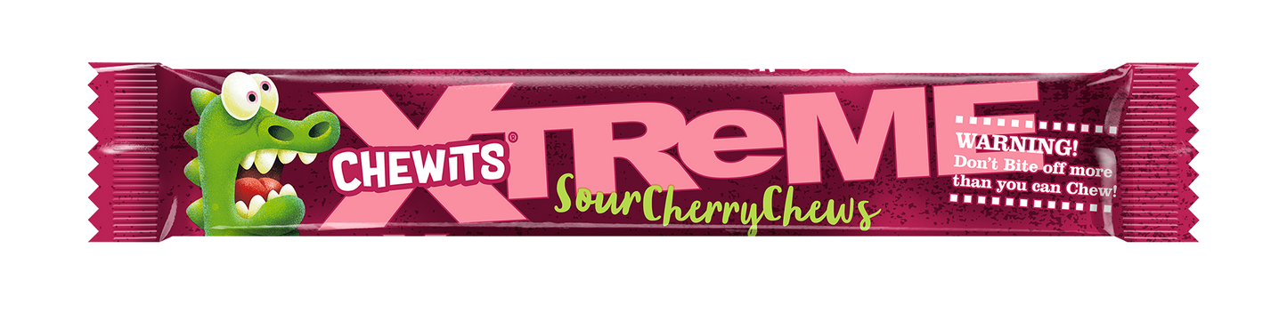 Chewits Xtreme Extremely Sour Cherry Chews 34g