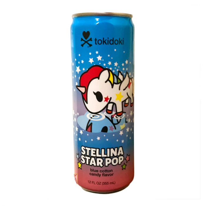 Tokidoki Stellina Star Pop Blue Cotton Candy Soda 355ml)