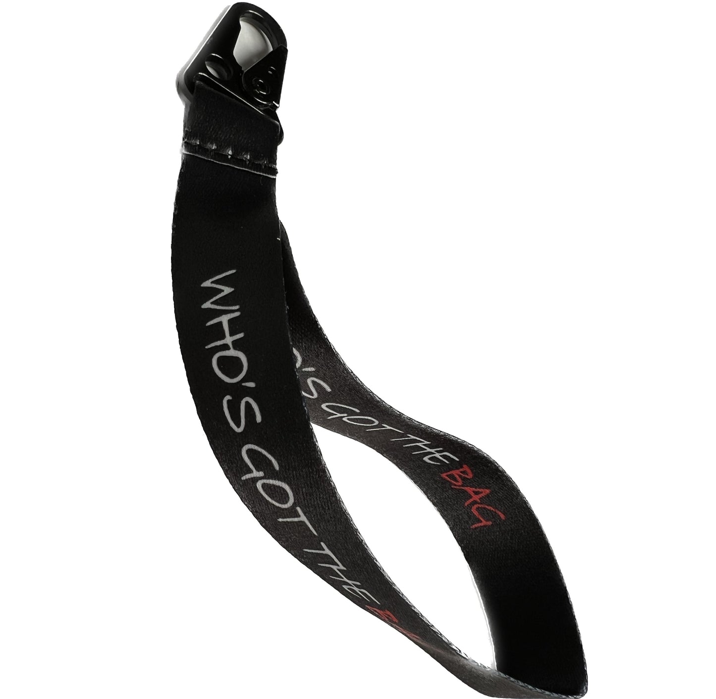 Who’s Got The Bag Key Strap Key Ring with metal clip