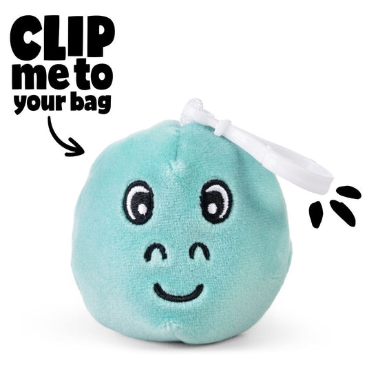 Dinosaur Clip & Cuddle Plush Keyrings