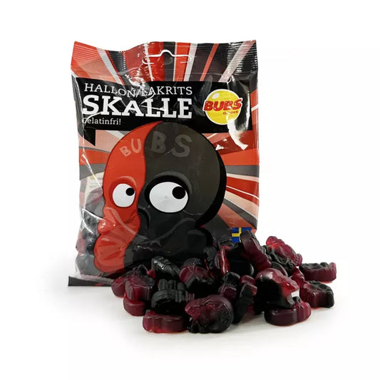 BUBS Raspberry Liquorice Skull 90g