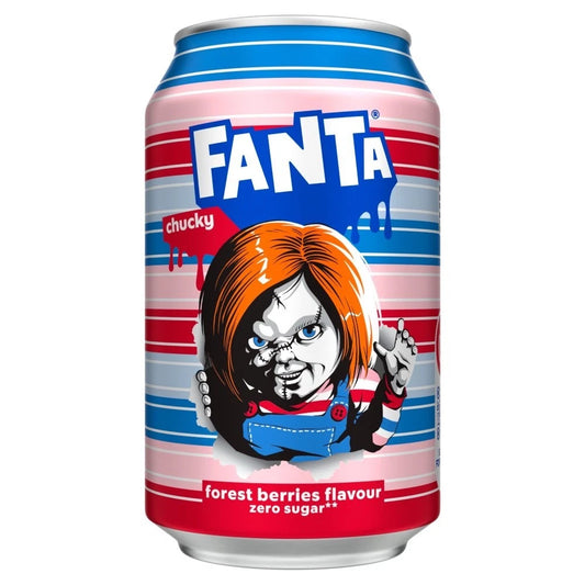 Fanta Forest Berries Zero Sugar Chucky Halloween Limited Edition