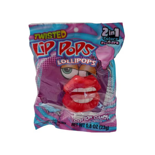 Twisted Lip Lollipops Cotton Candy - 23g