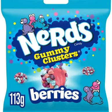 Nerds Gummy Clusters Berries Berries Flavour Candy Bag 113g
