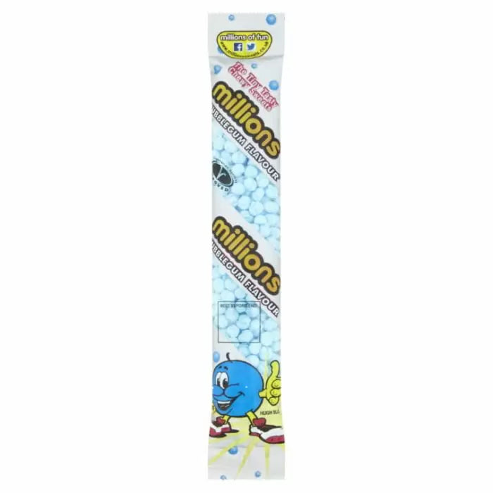 Millions Bubblegum Tubes 60g