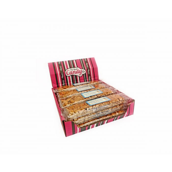 Real Candy Co. Salted Caramel Peanut Brittle Bars 100g