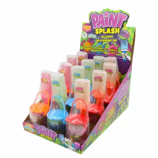 Crazy Candy Factory Paint Splash Lollipops & Sherbet Dip 39g