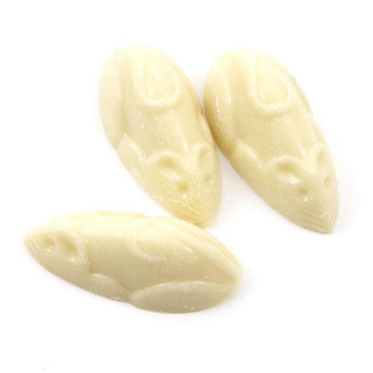 Hannah's White Chocolate Mice Tub 600g Chocolate & And Cream Flavoured Candy