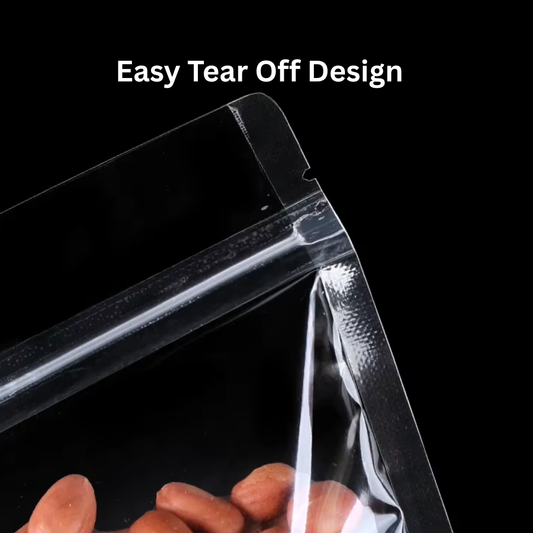 30x20 cm Clear Plastic Stand Up Pouch with Zipper, High Transparency Grip Seal Resealable Bag for Food Snacks Candy Packaging Food Prep 50pack