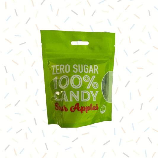Zero Sugar Free Sour Apples 120g Candy Hard Boiled Sweets