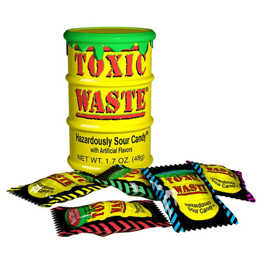 Toxic Waste Yellow Sour Candy Drum 42g