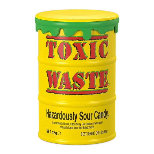 Toxic Waste Yellow Sour Candy Drum 42g