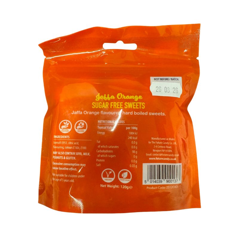 Zero Sugar Free Jaffa Orange 120g Candy Hard Boiled Sweets