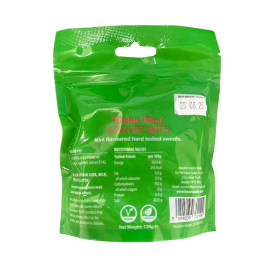 Zero Sugar Free Welsh Mint 120g Candy Hard Boiled Sweets