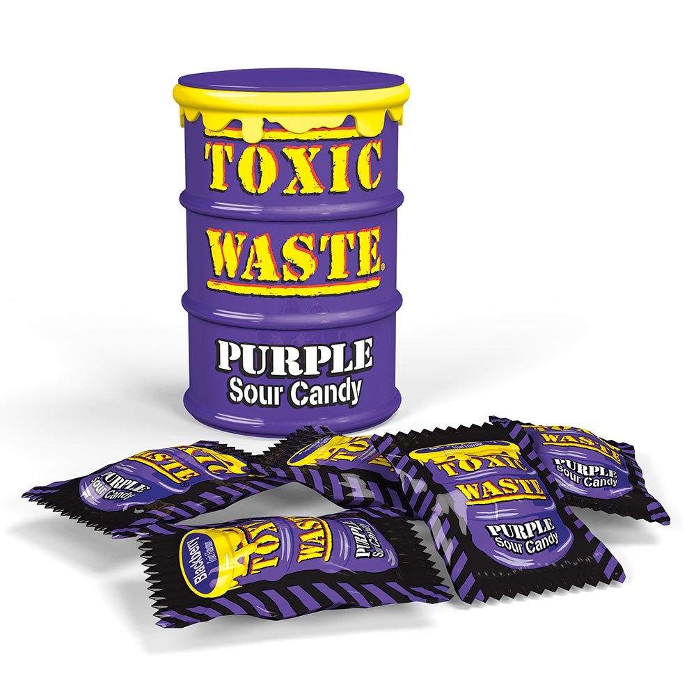 Toxic Waste Purple Sour Candy Drum 42g