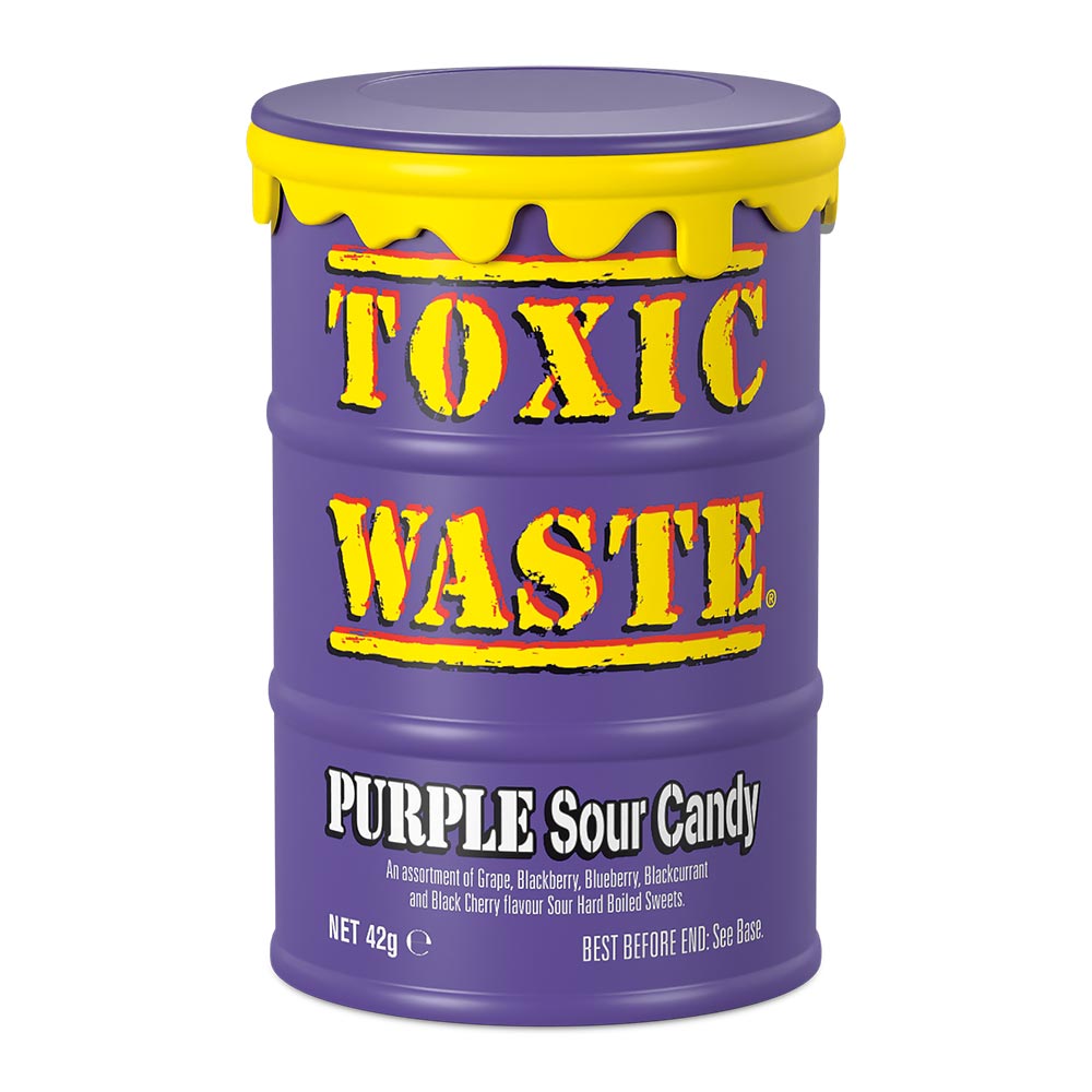 Toxic Waste Purple Sour Candy Drum 42g