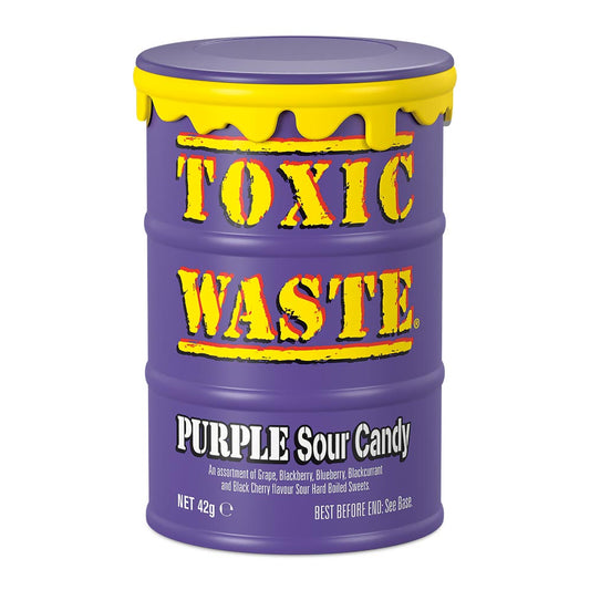 Toxic Waste Purple Sour Candy Drum 42g