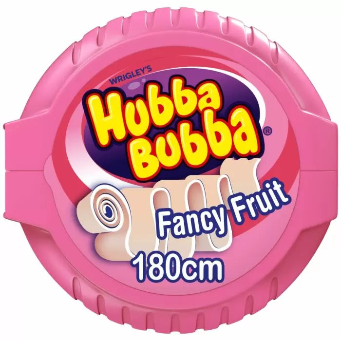 Hubba Bubba Fancy Fruit Bubble Gum Mega Long Tape 56g