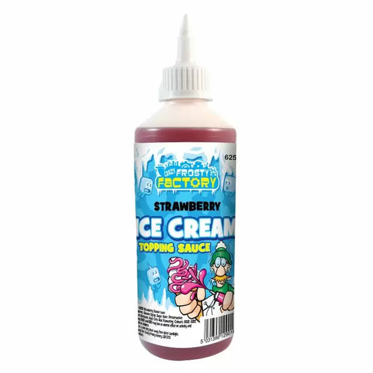 Crazy Frosty Factory Strawberry Ice Cream Topping Sauce 625g